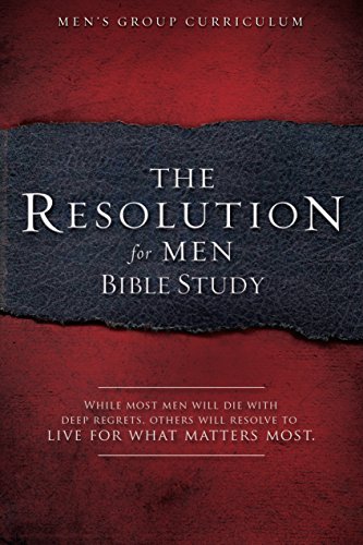 Product Cover Resolution for Men The Bibles Study PB by Stephen Kendrick, Alex Kendrick (2013) Paperback