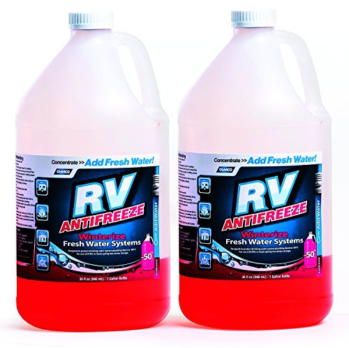 Product Cover Camco RV Antifreeze Concentrate - 36 ounces of Concentrate Makes 1 Gallon of Antifreeze, Just Add Fresh Water, Great for Use in RVs, Boats, Vacation Homes and Pools - Pack of 2