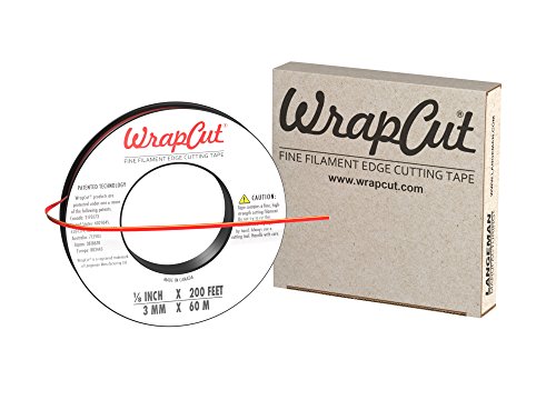 Product Cover WrapCut, Edge Cutting Tape, 1/8-Inch X 200 Feet, 1 Roll, 883662001260