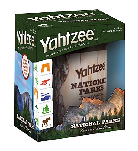 Product Cover YAHTZEE National Parks Travel Edition | Classic Yahtzee Dice Game with a National Parks Theme | Perfect Travel Game for Families | Celebrate US National Parks Service