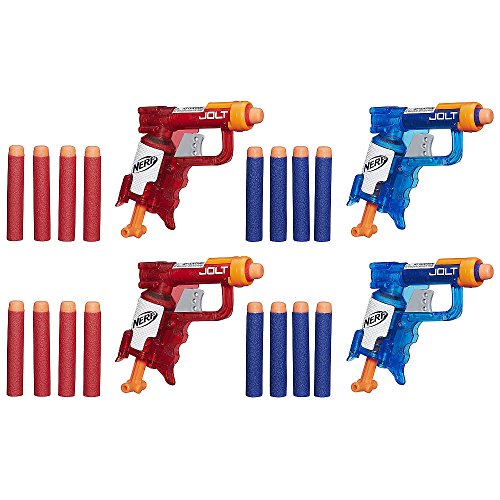 Product Cover NERF N-Strike Elite Sonic Fire and Ice Jolt Team Pack of Four Blasters