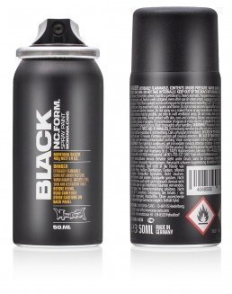 Product Cover Montana Cans MXB50-9001 Montana 50ml Color, Black Spray Paint,