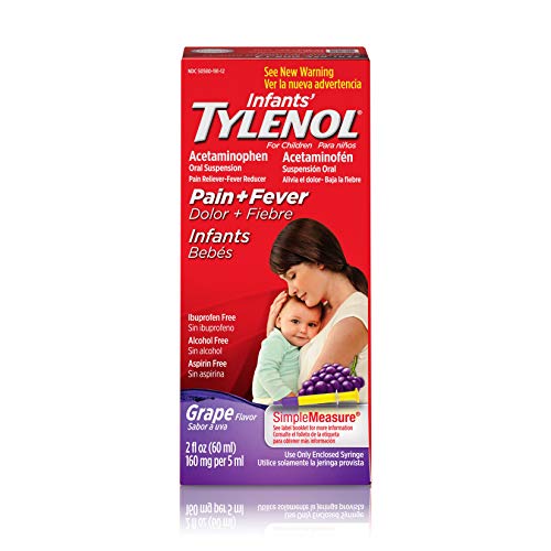 Product Cover Infants' Tylenol Acetaminophen Liquid Medicine, Grape, 2 fl. oz