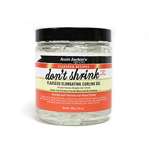 Product Cover Aunt Jackie's Don't Shrink Flaxseed Elongating Curling Gel, 15 Ounce (1 Count)