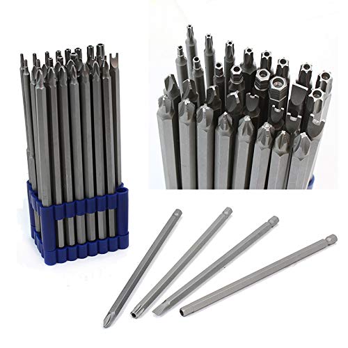 Product Cover XtremepowerUS 32pc Extra Long Security Bit Set Tamper Proof Torx Star Tri Wing Pozi w Holder