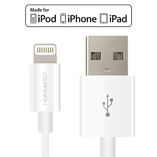 Product Cover Short iPhone Charger Lightning Cable Charging Cord MFI by HomeSpot 5