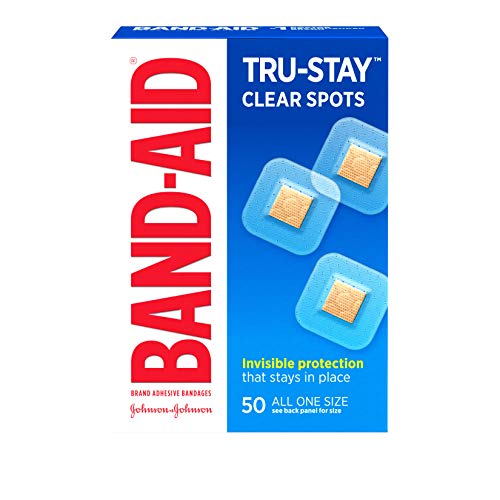 Product Cover Band-Aid Brand Tru-Stay Clear Spots Bandages for Discreet First Aid, All One Size, 50 Count