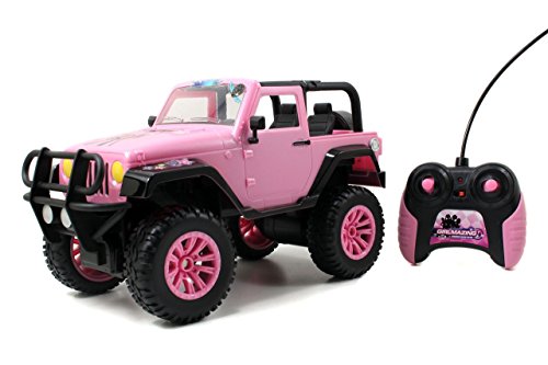 Product Cover Jada Toys GIRLMAZING Big Foot Jeep R/C Vehicle (1:16 Scale), Pink