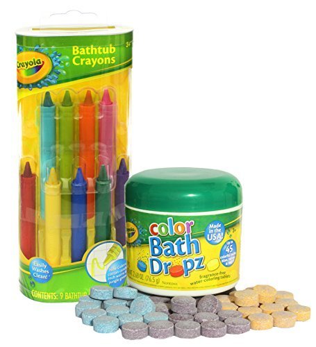 Product Cover Crayola Bathtub Crayons with Crayola Color Bath Drops 60 tablets by Play Visions