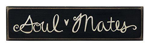 Product Cover Primitives by Kathy Hand-Lettered Box Sign, 7.75 x 2-Inches, Soul Mates