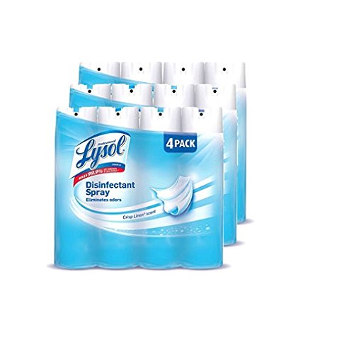 Product Cover Lysol Disinfectant Spray, Crisp Linen, 228oz (12X19oz)
