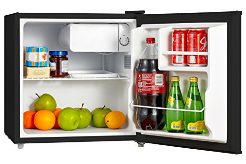 Product Cover Midea WHS-65LB1 Compact Single Reversible Door Refrigerator, 1.6 Cubic Feet(0.045 Cubic Meter), Black