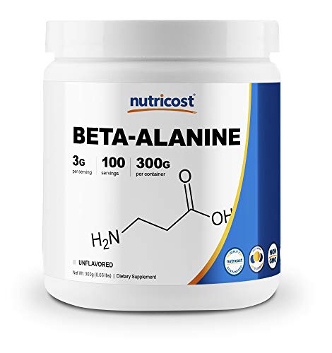 Product Cover Nutricost Beta Alanine Powder 300 Grams (10.6oz) - 3 Grams Per Serving