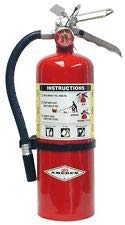 Product Cover Amerex® 5 Pound Stored Pressure ABC Dry Chemical 2A:10B:C Multi-Purpose Fire Extinguisher For Class A, B And C Fires With Anodized Aluminum Valve, Wall Bracket, Hose And Nozzle