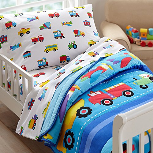 Product Cover Olive Kids Trains, Planes, and Trucks Toddler Lightweight Comforter