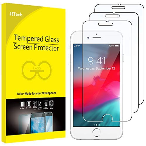 Product Cover JETech 3-Pack Screen Protector for Apple iPhone 8 Plus, iPhone 7 Plus, iPhone 6s Plus and iPhone 6 Plus, Tempered Glass Film, 5.5-Inch