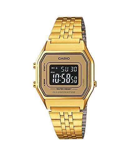 Product Cover Casio LA-680WGA-9B - Clock with Quartz Movement, for Women, Gold Colour