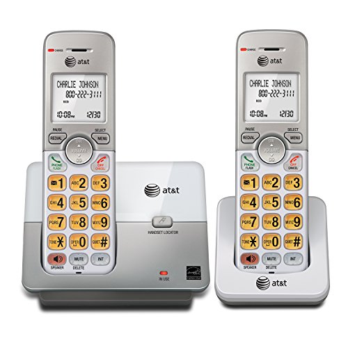 Product Cover AT&T EL51203 DECT 6.0 Phone with Caller ID/Call Waiting, 2 Cordless Handsets, Silver