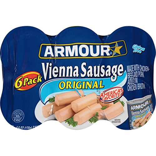 Product Cover Armour Vienna Sausage, Original, Keto Friendly, 4.6 Ounce, 6 Count