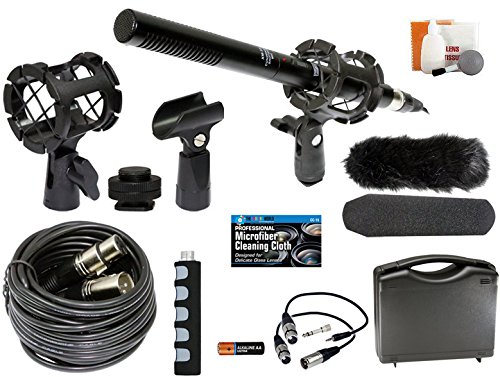 Product Cover Professional Advanced Broadcast Microphone and accessories Kit for Canon EOS DSLR 5D Mark II III 6D 7D 7D II 80D 70D 60D T6s T6i T5i T4i T3i SL1 Cameras