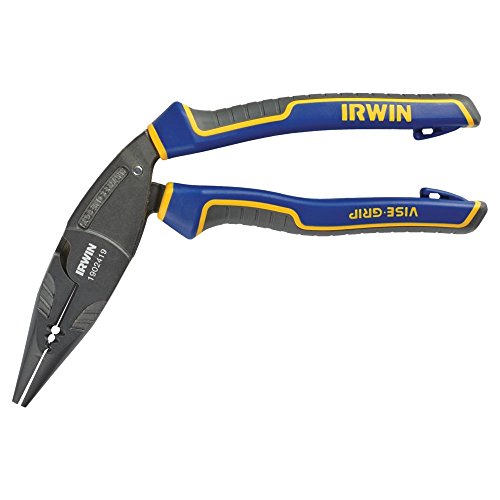 Product Cover IRWIN Tools Vise-Grip Pliers, Long Nose Ergonomic Multi Plier, 8-Inch (1902419)