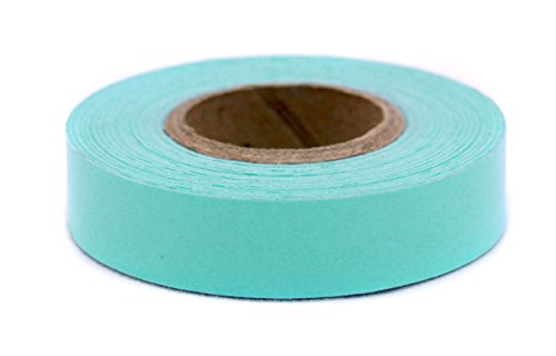 Product Cover ChromaLabel 1/2 Inch Clean Remove Color-Code Tape, 500 Inch Roll, Aqua