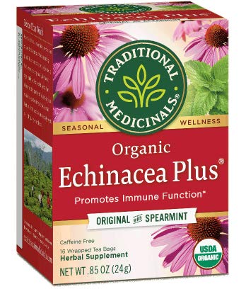 Product Cover TRADITIONAL MEDICINALS Echinacea Plus Tea,16 Count (Pack of 2)
