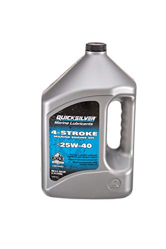 Product Cover Mercury Quicksilver 25W-40 4-Cycle Engine Oil 1 Gallon 710-92-8M0078620