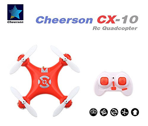 Product Cover Seresroad CX-10 4CH 2.4GHz 6 Axis Gyro LED Rechargeable Mini Nano RC UFO Quadcopter - Orange