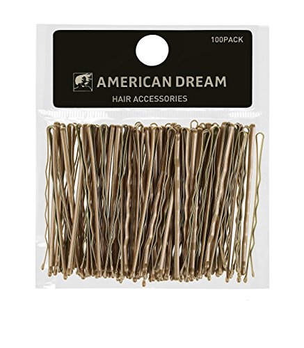 Product Cover American Dream Wavy Bobby Pins, Blonde 2.5-Inch/ 6.35 Cm - Pack Of 100
