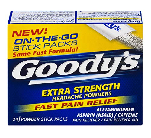 Product Cover Goody's Extra Strength Powders | Fast Pain Relief | Aspirin & Caffeine | 24 Count | 2 Pack