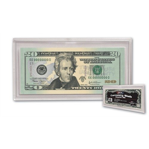 Product Cover (1) US Currency Paper Money Bill Protector Slab Holder for Regular Bills by BCW