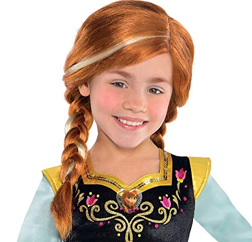 Product Cover Disney Frozen Child's Wig - 2 Braids - Anna - CostumeUSA by Amscan Inc.