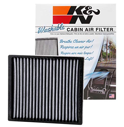 Product Cover K&N VF2013 Washable & Reusable Cabin Air Filter Cleans and Freshens Incoming Air for your Dodge, Jeep, Ram, Chrysler