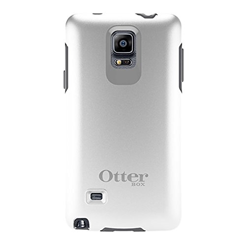 Product Cover OtterBox Samsung Galaxy Note 4 Case Symmetry Series - Retail Packaging - Glacier (White/Gunmetal Grey)