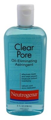 Product Cover Neutrogena Clear Pore Oil-Eliminating Astringent with Salicylic Acid, Pore Clearing Treatment for Acne-Prone Skin, 8 fl. oz (Pack of 2)
