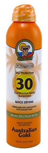 Product Cover Australian Gold Continuous Spf#30 Spray 6 Ounce Quick Dry (177ml) (2 Pack)