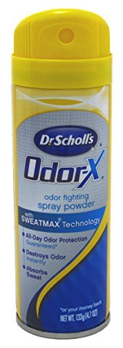 Product Cover Dr. Scholls Odor X With Sweatmax Spray Powder 4.7 Ounce (139ml) (2 Pack)
