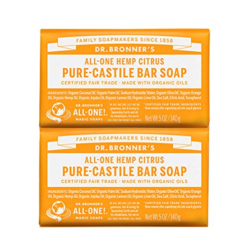 Product Cover Dr. Bronner's - Pure-Castile Bar Soap (Citrus, 5 Ounce, 2-Pack)