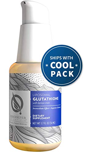 Product Cover Quicksilver Scientific Liposomal Glutathione - 'The Master Antioxidant' Liquid Supplement with Nano Technology for Superior Absorption, Soy-Free (1.7oz / 50ml)