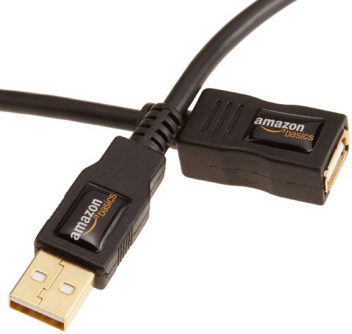Product Cover AmazonBasics USB 2.0 Extension Cable - A-Male to A-Female Adapter Cord - 9.8 Feet (3 Meters)