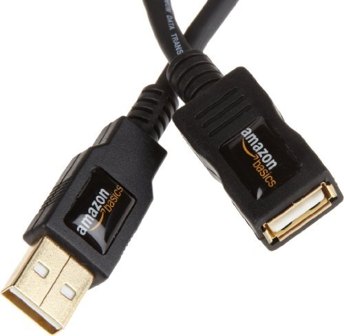 Product Cover AmazonBasics USB 2.0 Extension Cable - A-Male to A-Female - 6.5 Feet (2 Meters)