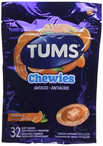 Product Cover Tums Chewy Delight 1177mg Orange Rush 32 Chewables (3 Pack)