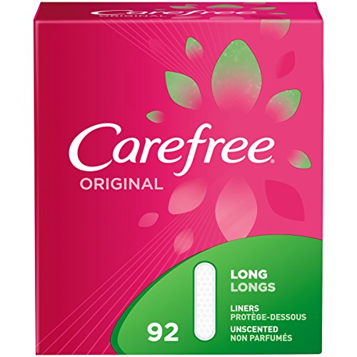 Product Cover Carefree Carefree Original Ultra-Thin Panty Liners, Long, Unscented - 92 Count
