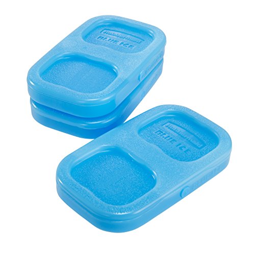 Product Cover Rubbermaid LunchBlox Ice Pack, Small, Blue, 3 Pack 1857118