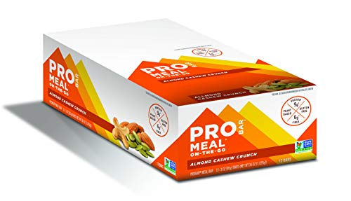 Product Cover PROBAR - Meal Bar, Almond Cashew Crunch, Non-GMO, Gluten-Free, Certified Organic, Healthy, Plant-Based Whole Food Ingredients, Natural Energy (12 Count) Packaging May Vary