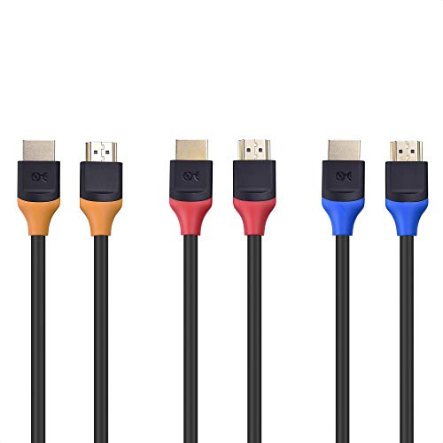 Product Cover Cable Matters 3-Pack High Speed HDMI to HDMI Cable 3 Feet with HDR and 4K Resolution Support