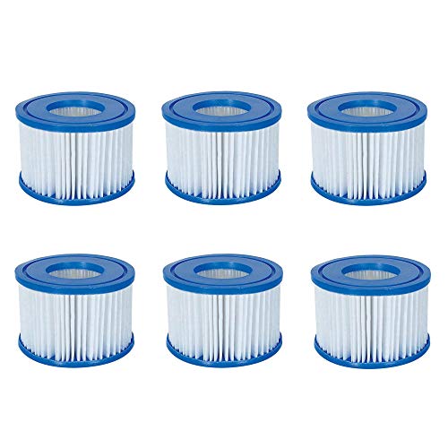 Product Cover Bestway Spa Filter Pump Replacement Cartridge Type VI (6 Pack) (Coleman)