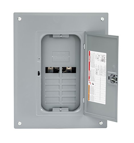 Product Cover Square D by Schneider Electric HOM1224L125PC Homeline 125 Amp 12-Space 24-Circuit Indoor Main Lugs Load Center with Cover (Plug-on Neutral Ready),