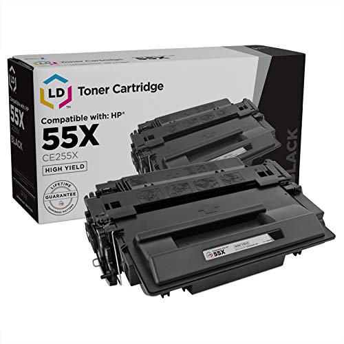 Product Cover LD Compatible Toner Cartridge Replacement for HP 55X CE255X High Yield (Black)